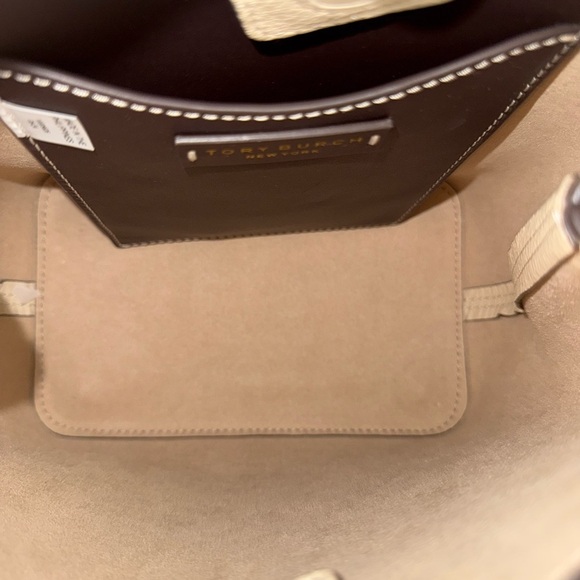 Tory Burch Felix Color Block Bucket Bag New Moon NWT - Picture 7 of 8